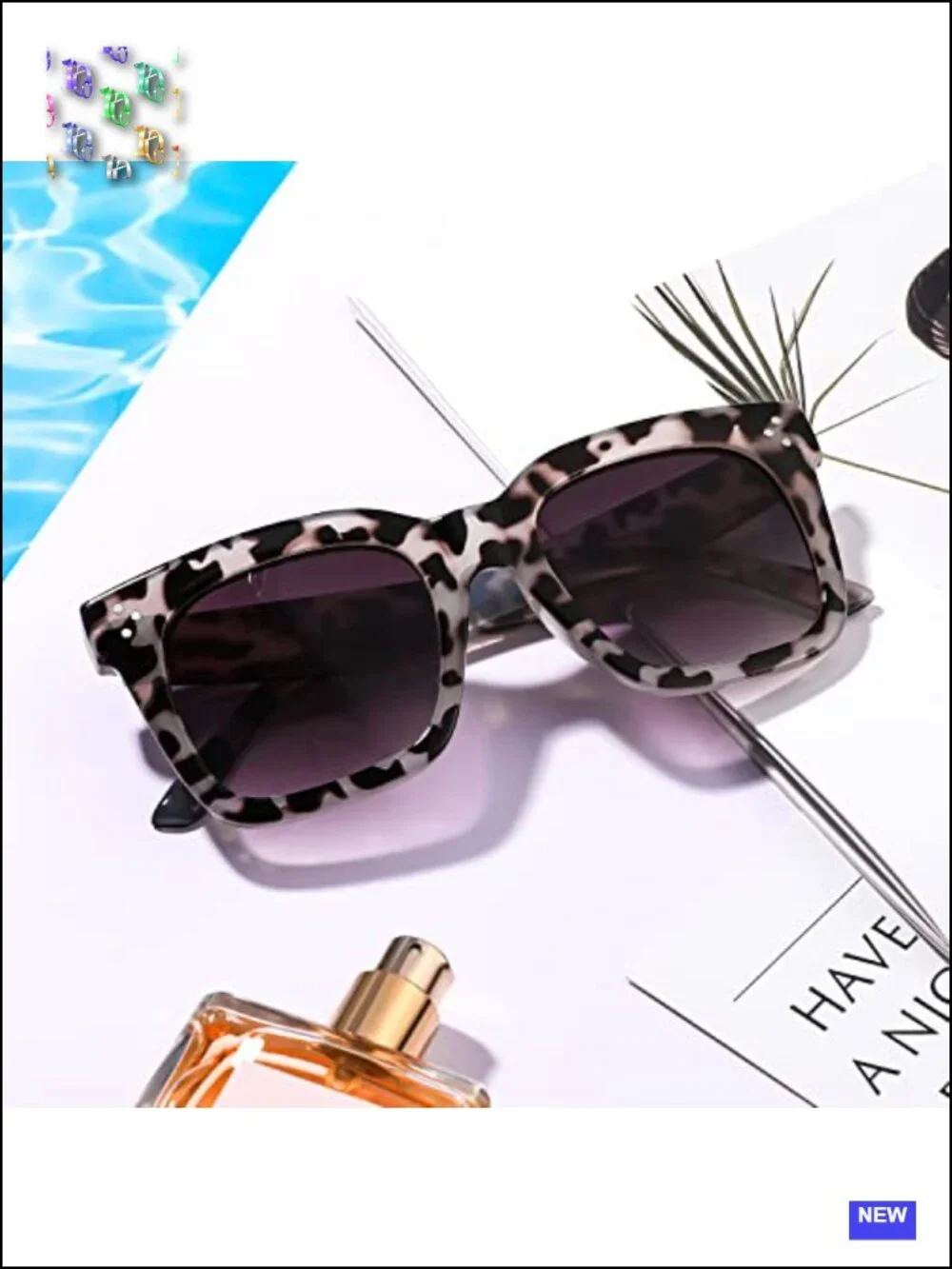 Vintage Butterfly Sunglasses for Women UV400 Protection Oversized Square Frame